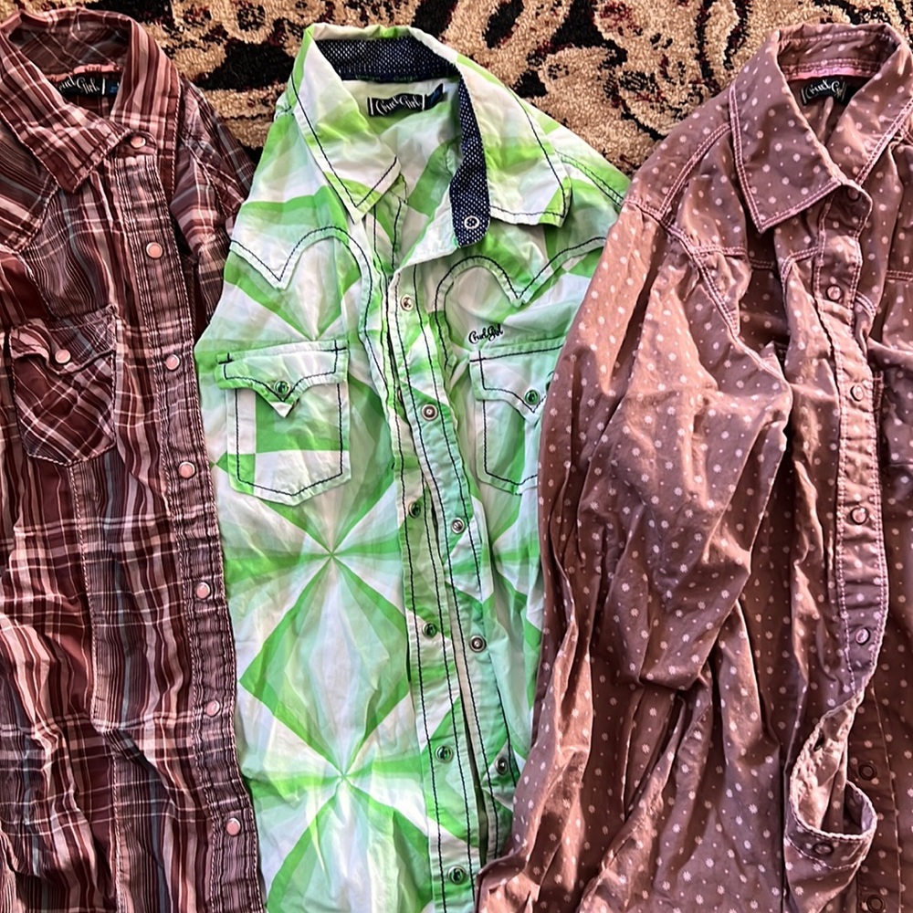 Cruel Girl Pearl Snap Shirts